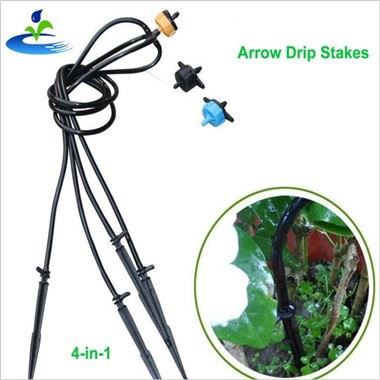 50Pcs Curved Arrow Micro Irrigation Pole Water Saving Garden Watering Equipment 